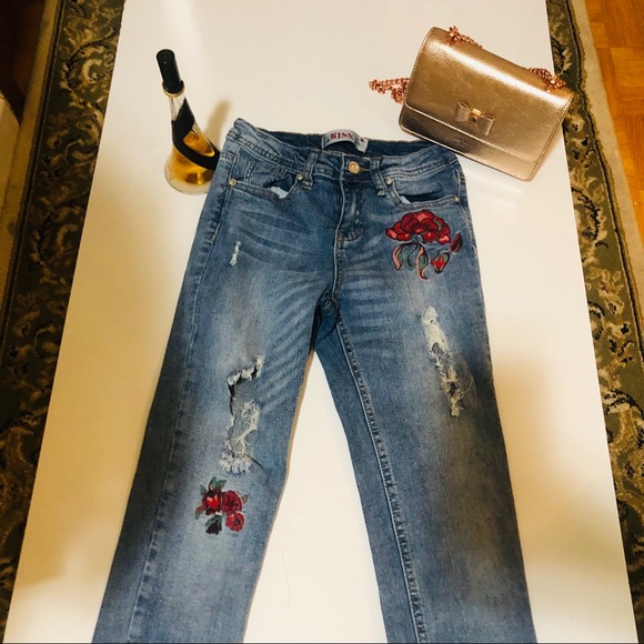 Flowered Jeans - Picture 4 of 4